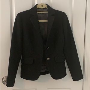 JCrew Black Blazer with Nautical Buttons